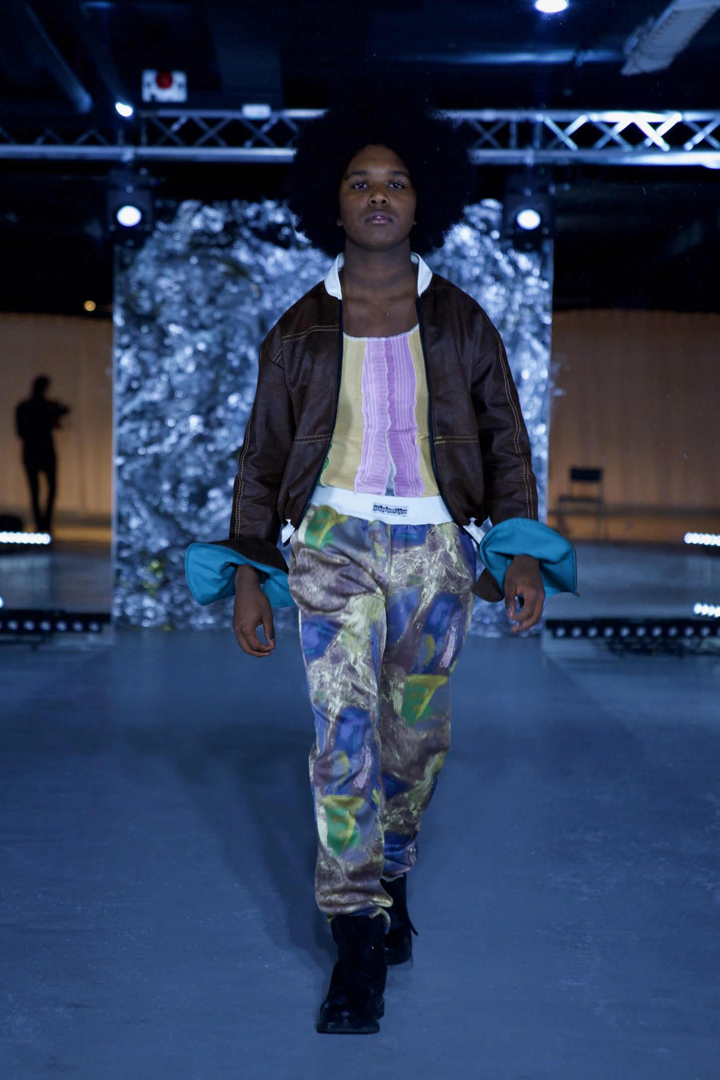 Pleather Baby Bomberjacket