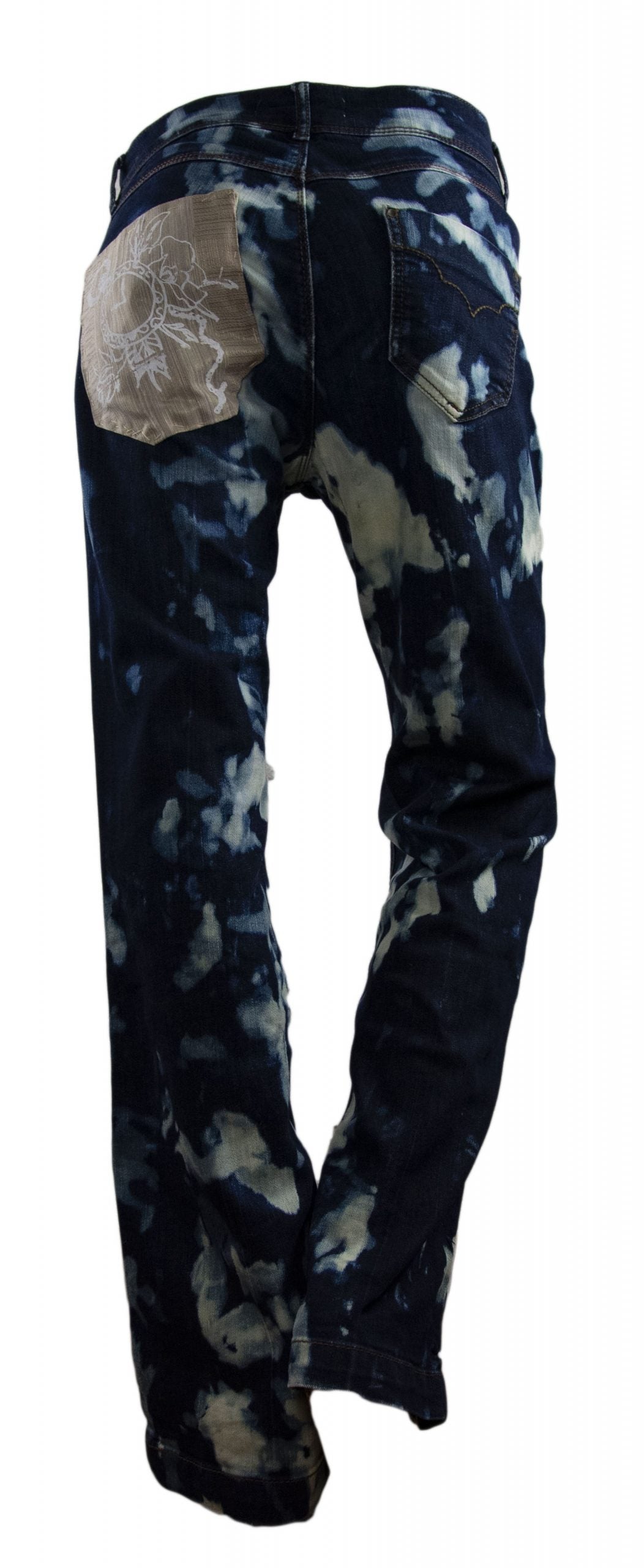 Splatter Print Jeans