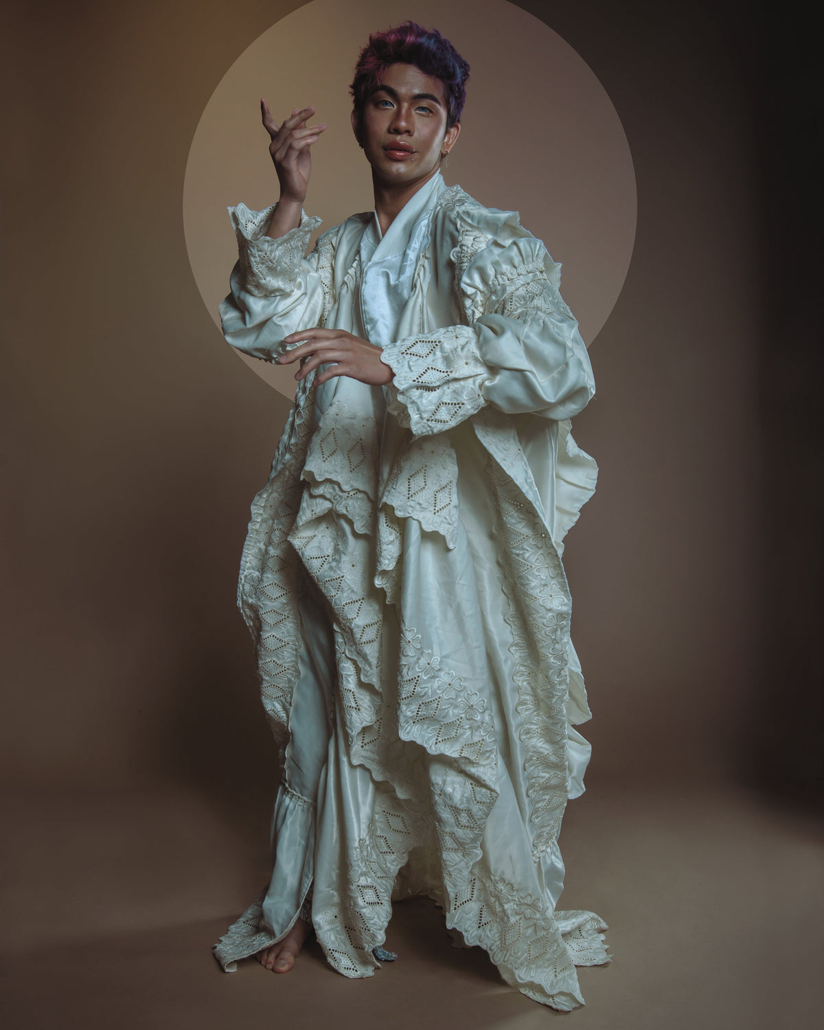 sustainable coat made from upcycled blanket