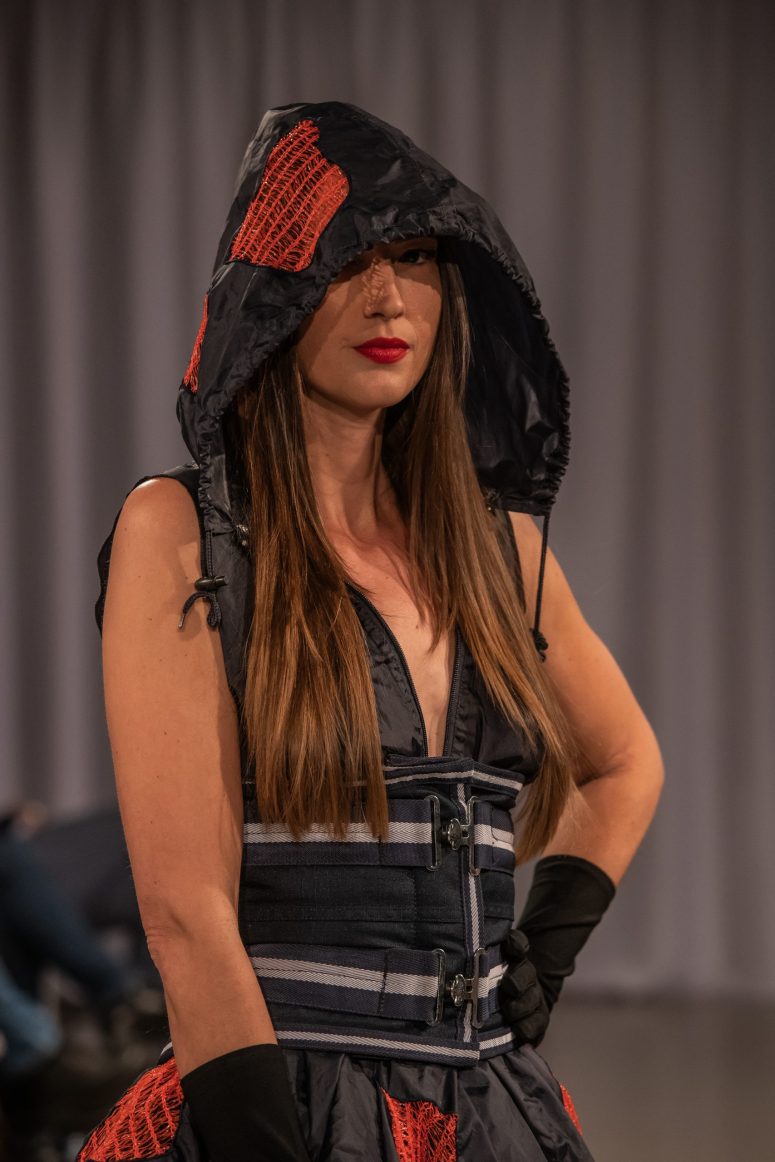 sustainable Stephastique creation made from upcycled farm materials. Part of the Sexy farm collectie