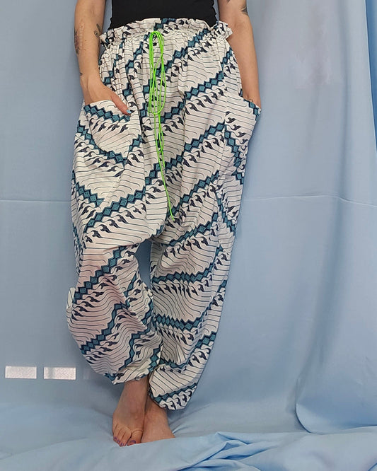 Graphic Print Harem Pants