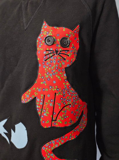 Bad Cat Sweater Black Size M