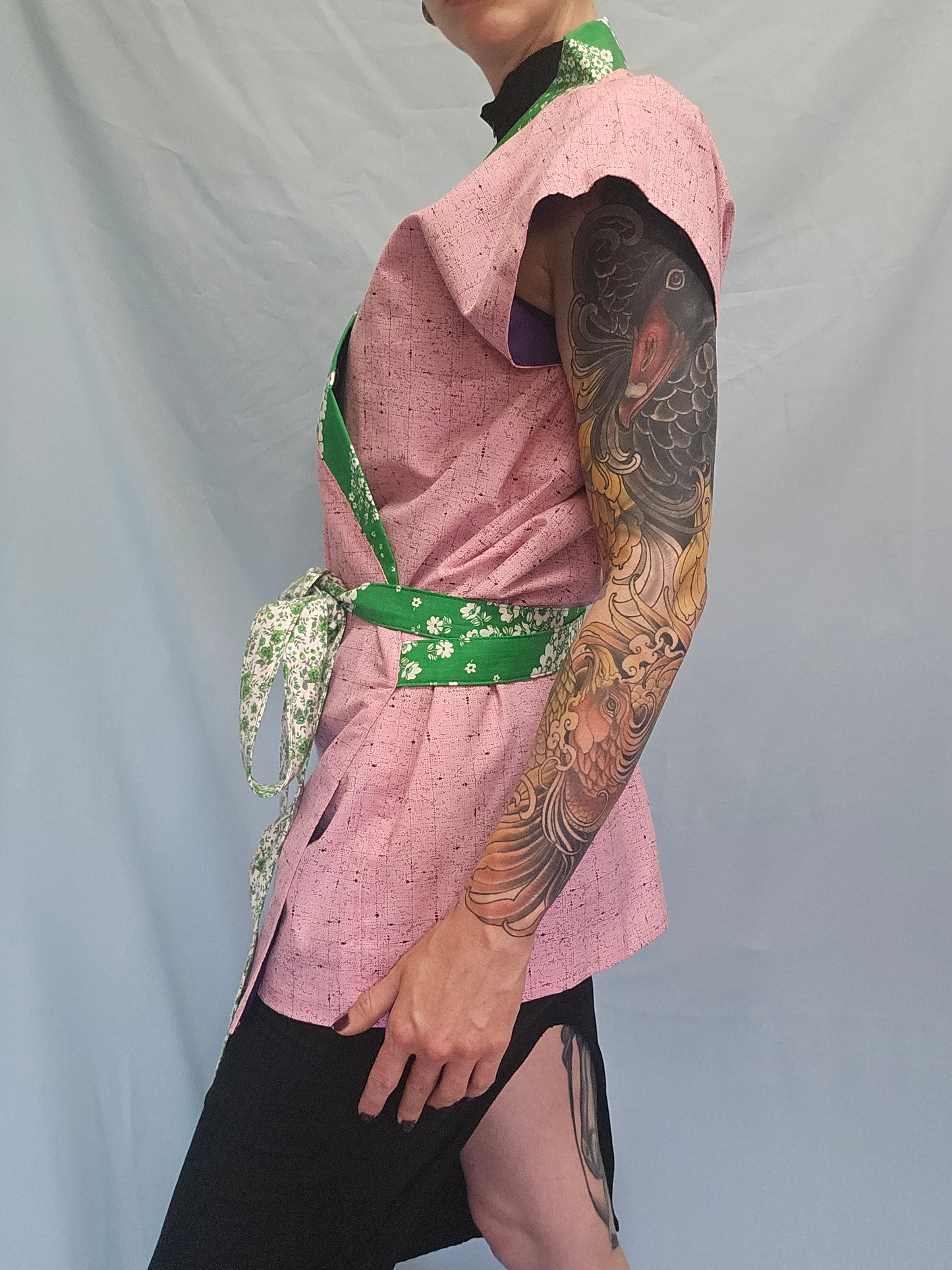 Modular Floral Kimono Top