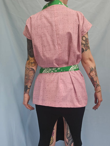 Modular Floral Kimono Top