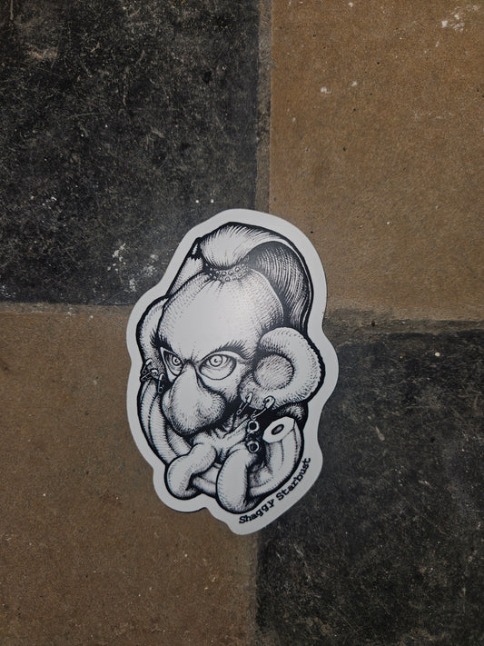 Shaggy Starbust Sticker