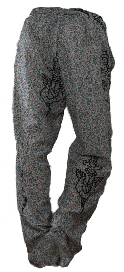 Flower Print Pants