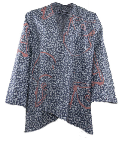 Kimono Flower Print